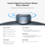 Joyroom J-Head JR-JH1 Series Hybrid ANC Bluetooth Draadloze Hoofdtelefoon – Zwart - 9