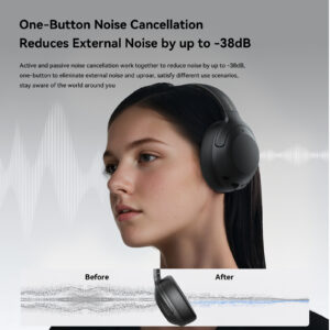 Joyroom J-Head JR-JH2 Series Hybrid ANC Bluetooth Draadloze Hoofdtelefoon – Zwart - 7