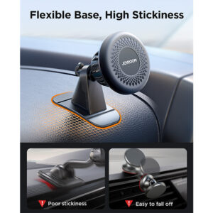 Joyroom Magnetische telefoonhouder voor het Dashboard – Zwart - 4