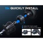 Joyroom Magnetische telefoonhouder voor in de Ventilatierooster – Zwart - 9