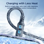 Joyroom Multi-Use 3.5A 3-in-1 Kabel – Type C naar Lightning en Type-C en Micro-USB – 0,3m – Zwart - 5