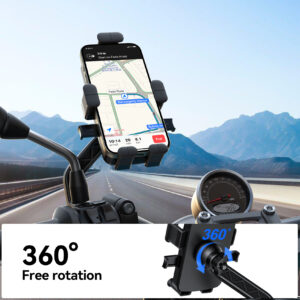 Joyroom Smartphonehouder voor Fiets en Motor – Houder voor aan de spiegel – Zwart - 3