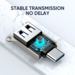 Joyroom Type-C Male naar USB Female Adapter – Zilver - 2