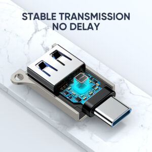 Joyroom Type-C Male naar USB Female Adapter - Zilver - 2