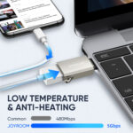 Joyroom Type-C Male naar USB Female Adapter – Zilver - 4