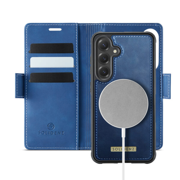 Solidenz 2-in-1 MagSafe Wallet Case voor Samsung Galaxy S25 Plus - Blauw