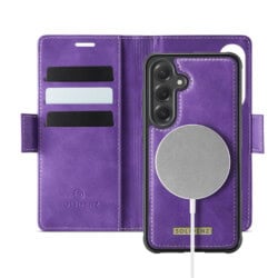 Solidenz 2-in-1 MagSafe Wallet Case voor Samsung Galaxy S24 - Paars