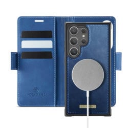 Solidenz 2-in-1 MagSafe Wallet Case voor Samsung Galaxy S24 Ultra - Blauw