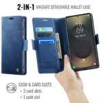 Solidenz 2-in-1 MagSafe Wallet Case voor Samsung Galaxy S24 Ultra – Blauw - 7