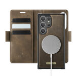 Solidenz 2-in-1 MagSafe Wallet Case voor Samsung Galaxy S24 Ultra - Bruin