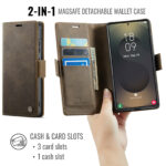 Solidenz 2-in-1 MagSafe Wallet Case voor Samsung Galaxy S24 Ultra – Bruin - 7