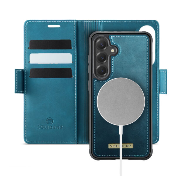 Solidenz 2-in-1 MagSafe Wallet Case voor Samsung Galaxy S24 FE - Blauw