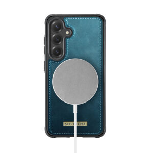 Solidenz 2-in-1 MagSafe Wallet Case voor Samsung Galaxy S24 FE – Blauw - 5