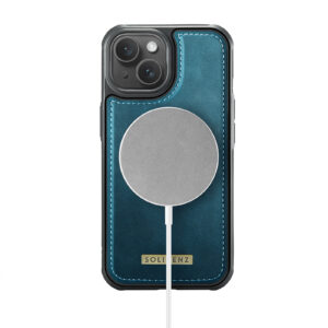 Solidenz 2-in-1 MagSafe Wallet Case voor iPhone 15 – Blauw - 5