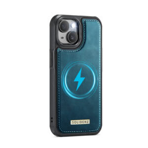 Solidenz 2-in-1 MagSafe Wallet Case voor iPhone 15 – Blauw - 8