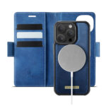 Solidenz 2-in-1 MagSafe Wallet Case voor iPhone 15 Pro Max - Blauw