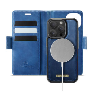 Solidenz 2-in-1 MagSafe Wallet Case voor iPhone 15 Pro Max - Blauw Main Image