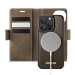 Solidenz 2-in-1 MagSafe Wallet Case voor iPhone 15 Pro - Bruin
