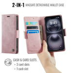 Solidenz 2-in-1 MagSafe Wallet Case voor iPhone 15 Pro Max - Roze - afbeelding 8