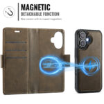 Solidenz 2-in-1 MagSafe Wallet Case voor iPhone 16 – Bruin - 6