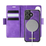 Solidenz 2-in-1 MagSafe Wallet Case voor iPhone 16 - Paars