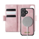 Solidenz 2-in-1 MagSafe Wallet Case voor iPhone 16 Plus - Roze