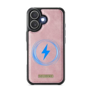 Solidenz 2-in-1 MagSafe Wallet Case voor iPhone 16 – Roze - 4