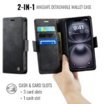 Solidenz 2-in-1 MagSafe Wallet Case voor iPhone 16 Plus – Zwart - 7