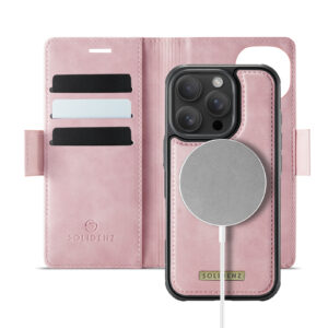 Solidenz 2-in-1 MagSafe Wallet Case voor iPhone 16 Pro Max - Roze Main Image