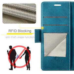 Solidenz 2-in-1 MagSafe Wallet Case voor iPhone 16 Pro – Blauw - 8