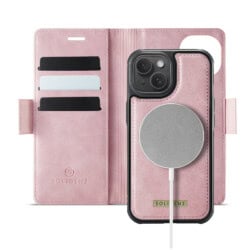 Solidenz 2-in-1 MagSafe Wallet Case voor iPhone 14 - Roze