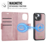 Solidenz 2-in-1 MagSafe Wallet Case voor iPhone 15 Plus – Roze - 6
