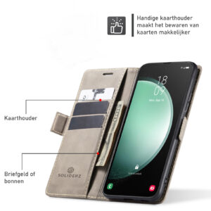Solidenz Urban Book Samsung Galaxy A16 hoesje – Beige - 5