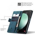 Solidenz Urban Book Samsung Galaxy A26 hoesje – Blauw - 5