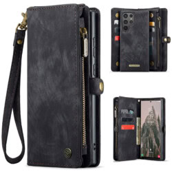 Solidenz Urban Wallet Samsung Galaxy S25 Ultra hoesje - Zwart