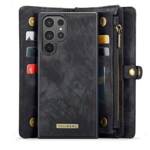 Solidenz Urban Wallet Samsung Galaxy S25 Ultra hoesje - Zwart - 4