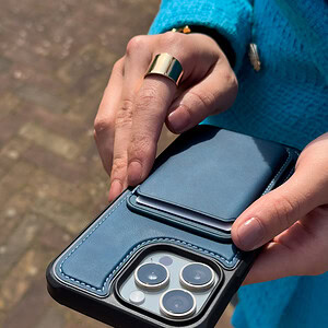 Solidenz MagSafe Wallet Backcover voor iPhone 15 – Blauw - 11