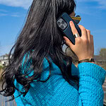 Solidenz MagSafe Wallet Backcover voor iPhone 14 – Blauw - 12