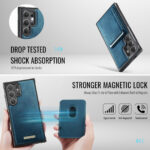 Solidenz MagSafe Wallet Backcover voor Samsung Galaxy S24 Ultra – Blauw - 4