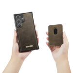 Solidenz MagSafe Wallet Backcover voor Samsung Galaxy S24 Ultra – Bruin - 10