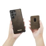 Solidenz MagSafe Wallet Backcover voor Samsung Galaxy S25 Ultra – Bruin - 10