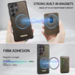 Solidenz MagSafe Wallet Backcover voor Samsung Galaxy S25 Ultra – Bruin - 7