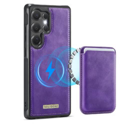 Solidenz MagSafe Wallet Backcover voor Samsung Galaxy S25 Ultra - Paars