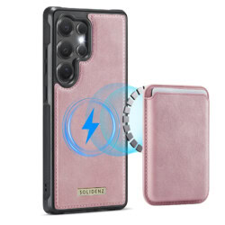 Solidenz MagSafe Wallet Backcover voor Samsung Galaxy S25 Ultra - Roze