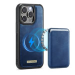 Solidenz MagSafe Wallet Backcover voor iPhone 15 Pro - Blauw