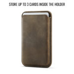 Solidenz MagSafe Wallet Backcover voor iPhone 15 Pro – Bruin - 6