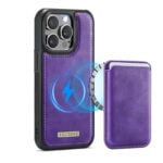Solidenz MagSafe Wallet Backcover voor iPhone 15 Pro Max - Paars