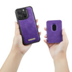 Solidenz MagSafe Wallet Backcover voor iPhone 15 Pro – Paars - 9