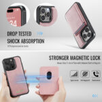 Solidenz MagSafe Wallet Backcover voor iPhone 15 Pro – Roze - 4