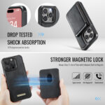 Solidenz MagSafe Wallet Backcover voor iPhone 15 Pro Max – Zwart - 4